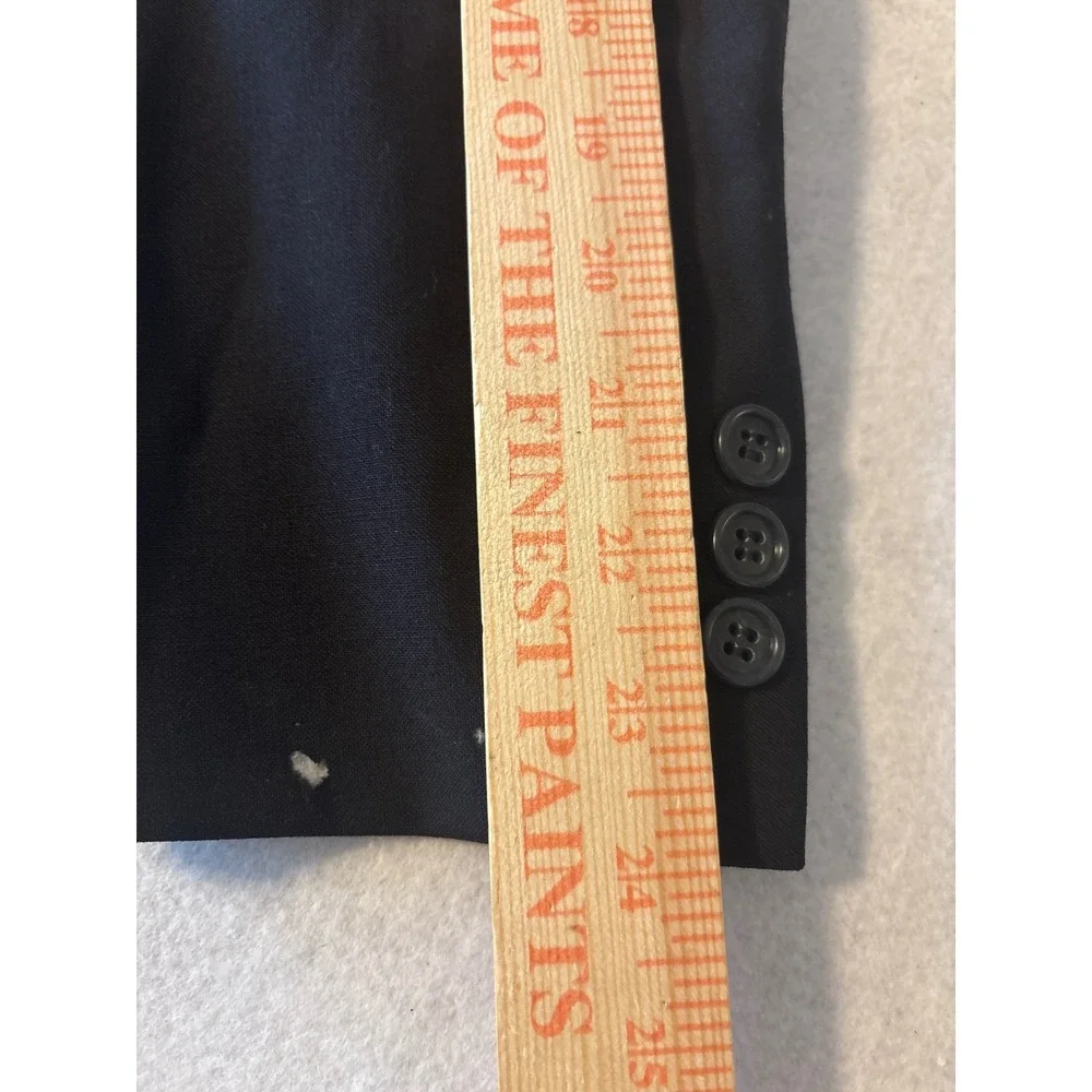 Brooks Brothers Mens Black Two Button Blazer Jacket Notch Suit Coat‎